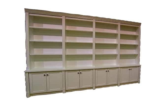 custom wooden bookshelves for homes